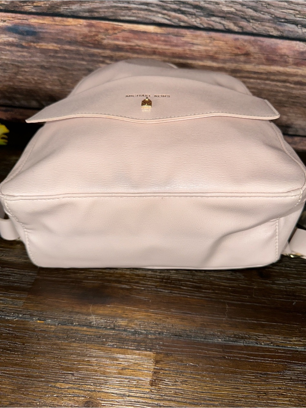 Michael Kors Pale Pink Backpack with Michael Kors straps! - Picture 6 of 7